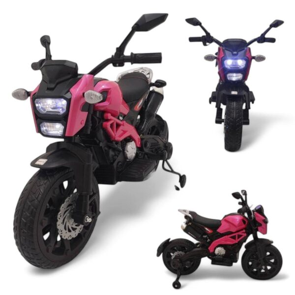 Moto Eléctrica Para Niño Ducati 12V Bluetooth Ll/Caucho A/Acolchado 1 a 8 Años - Imagen 6