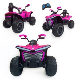 Cuatrimoto Eléctrica Para Niños Montable 12V 4x4 con Control Remoto