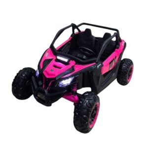 CARRO  CAN-AM SUPER GIGANTE CON PANTALLA DE VIDEO CON PINTURA METALIZADA Y BANDERINES